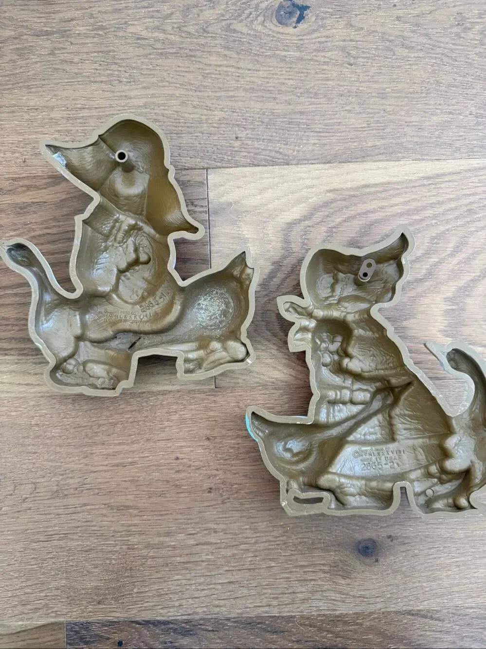 Vintage 80s Burwood Country Cottage Cottagecore Goose Boy Girl Wall Hangings